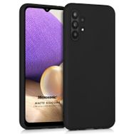 Microsonic Matte Silicone Samsung Galaxy A32 5G Siyah Kılıf