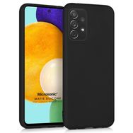 Microsonic Matte Silicone Samsung Galaxy A72 Siyah Kılıf
