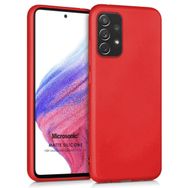 Microsonic Matte Silicone Samsung Galaxy A73 5G Kırmızı Kılıf