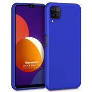Microsonic Matte Silicone Samsung Galaxy M12 Mavi Cep Telefonu Kılıfı