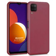Microsonic Matte Silicone Samsung Galaxy M12 Mor Kılıf