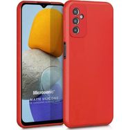 Microsonic Matte Silicone Samsung Galaxy M13 Kırmızı Kılıf