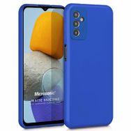 Microsonic Matte Silicone Samsung Galaxy M13 Mavi Cep Telefonu Kılıfı