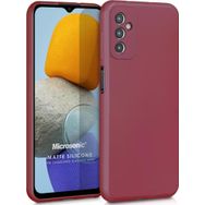 Microsonic Matte Silicone Samsung Galaxy M13 Mor Cep Telefonu Kılıfı