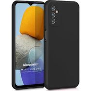 Microsonic Matte Silicone Samsung Galaxy M13 Siyah Kılıf