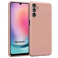 Microsonic Matte Silicone Samsung Galaxy M14 Rose Gold Cep Telefonu Kılıfı