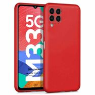 Microsonic Matte Silicone Samsung Galaxy M33 Kırmızı Cep Telefonu Kılıfı