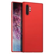 Microsonic Matte Silicone Samsung Galaxy Note 10 Plus Kırmızı Cep Telefonu Kılıfı