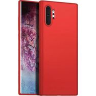 Microsonic Matte Silicone Samsung Galaxy Note 10 Plus Kırmızı Cep Telefonu Kılıfı