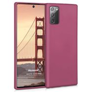Microsonic Matte Silicone Samsung Galaxy Note 20 Mor Cep Telefonu Kılıfı