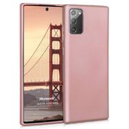 Microsonic Matte Silicone Samsung Galaxy Note 20 Rose Gold Cep Telefonu Kılıfı