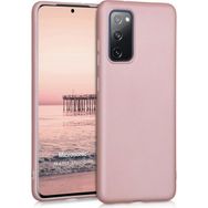 Microsonic Matte Silicone Samsung Galaxy S20 FE Rose Gold Cep Telefonu Kılıfı