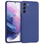 Microsonic Matte Silicone Samsung Galaxy S21 FE Lacivert Cep Telefonu Kılıfı