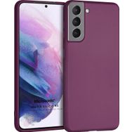 Microsonic Matte Silicone Samsung Galaxy S21 Plus Mor Cep Telefonu Kılıfı