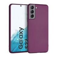 Microsonic Matte Silicone Samsung Galaxy S22 Mor Cep Telefonu Kılıfı