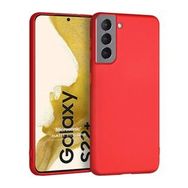 Microsonic Matte Silicone Samsung Galaxy S22 Plus Kırmızı Kılıf