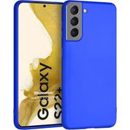 Microsonic Matte Silicone Samsung Galaxy S22 Plus Mavi Cep Telefonu Kılıfı