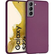 Microsonic Matte Silicone Samsung Galaxy S22 Plus Mor Cep Telefonu Kılıfı