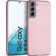 Microsonic Matte Silicone Samsung Galaxy S22 Rose Gold Cep Telefonu Kılıfı