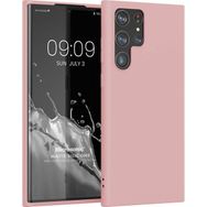 Microsonic Matte Silicone Samsung Galaxy S22 Ultra Rose Gold Cep Telefonu Kılıfı