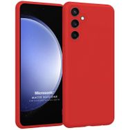 Microsonic Matte Silicone Samsung Galaxy S23 FE Kırmızı Kılıf