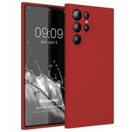 Microsonic Matte Silicone Samsung Galaxy S23 Ultra Kırmızı Kılıf