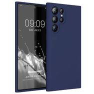 Microsonic Matte Silicone Samsung Galaxy S23 Ultra Lacivert Cep Telefonu Kılıfı