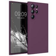 Microsonic Matte Silicone Samsung Galaxy S23 Ultra Mor Cep Telefonu Kılıfı