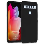 Microsonic Matte Silicone TCL 10L Siyah Cep Telefonu Kılıfı