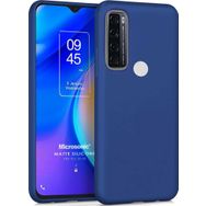 Microsonic Matte Silicone TCL 20 SE Lacivert Cep Telefonu Kılıfı