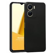 Microsonic Matte Silicone Vivo Y16 Siyah Cep Telefonu Kılıfı