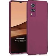 Microsonic Matte Silicone Vivo Y51 Mor Cep Telefonu Kılıfı
