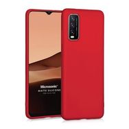 Microsonic Matte Silicone Vivo Y70 Kırmızı Cep Telefonu Kılıfı