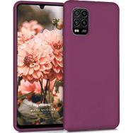 Microsonic Matte Silicone Xiaomi Mi 10 Lite Zoom Mor Cep Telefonu Kılıfı
