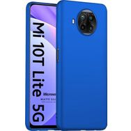 Microsonic Matte Silicone Xiaomi Mi 10T Lite Mavi Cep Telefonu Kılıfı