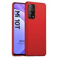 Microsonic Matte Silicone Xiaomi Mi 10T Pro Kırmızı Cep Telefonu Kılıfı