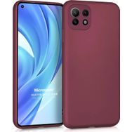Microsonic Matte Silicone Xiaomi Mi 11 Lite Mor Cep Telefonu Kılıfı