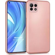 Microsonic Matte Silicone Xiaomi Mi 11 Lite Rose Gold Cep Telefonu Kılıfı