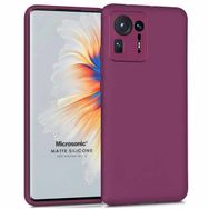 Microsonic Matte Silicone Xiaomi Mi Mix 4 Mor Cep Telefonu Kılıfı