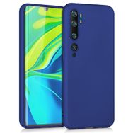 Microsonic Matte Silicone Xiaomi Mi Note 10 Lacivert Cep Telefonu Kılıfı
