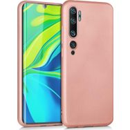 Microsonic Matte Silicone Xiaomi Mi Note 10 Pro Rose Gold Cep Telefonu Kılıfı