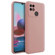 Microsonic Matte Silicone Xiaomi Poco C40 Rose Gold Cep Telefonu Kılıfı