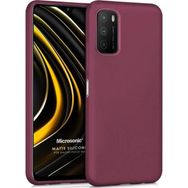 Microsonic Matte Silicone Xiaomi Poco M3 Mor Cep Telefonu Kılıfı