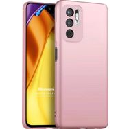 Microsonic Matte Silicone Xiaomi Poco M3 Pro Rose Gold Cep Telefonu Kılıfı