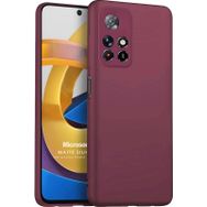 Microsonic Matte Silicone Xiaomi Poco M4 Pro Cep Telefonu Kılıfı