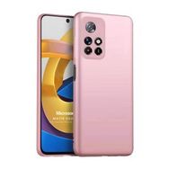 Microsonic Matte Silicone Xiaomi Poco M4 Pro Rose Gold Cep Telefonu Kılıfı