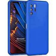 Microsonic Matte Silicone Xiaomi Poco X3 GT Mavi Cep Telefonu Kılıfı