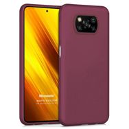 Microsonic Matte Silicone Xiaomi Poco X3 NFC Mor Cep Telefonu Kılıfı