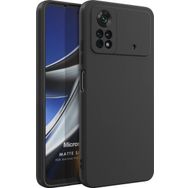 Microsonic Matte Silicone Xiaomi Poco X4 Pro 5G Siyah Kılıf