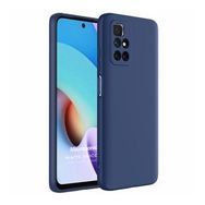 Microsonic Matte Silicone Xiaomi Redmi 10 2022 Lacivert Cep Telefonu Kılıfı